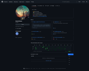 Derek Baier GitHub profile and software projects